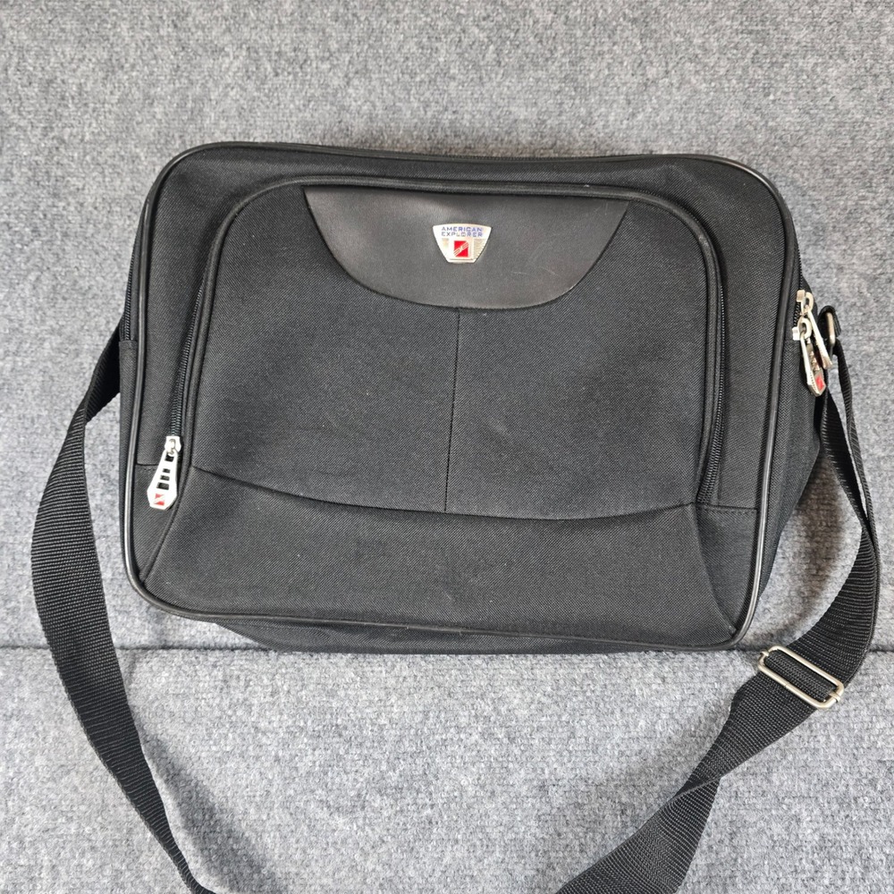 American Explorer Black‎ Messenger Bag Laptop Bag Travel Bag